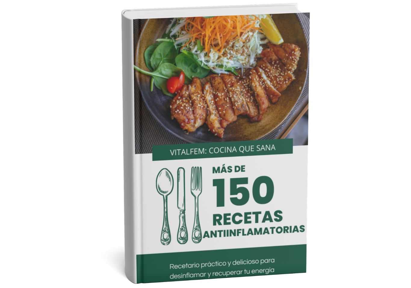 ⭐ VitalFem — 150 Recetas Antiinflamatorias para Mujeres 30+
